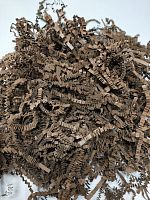 Наполнитель бумажный, гофрированный. Упаковка 50 гр . Коричневый.