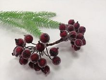 Тычинки "Рябина" Бордовая, 40 шт, ягода 1см