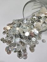 Пайетки пластик. Круглые. Номер 5.