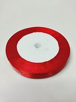Лента атласная 1,2см 25 ярдов "Красная"