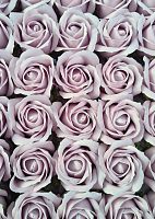 Декоративные розы 3-х слойные. Номер №3 Лавандовый Бутон 5 см. Искусственные