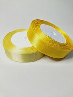 Лента атласная 2см 25 ярдов "Желтая"