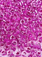 Бисер крупный круглый. Размер 6/0, 4 мм. Цвет фуксия. Номер 12 Производство Китай.