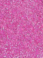 Бисер крупный круглый. Размер 6/0, 4 мм. Цвет Барби. Производство Китай.