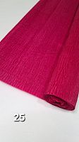 Гофрированная бумага. Номер 25. Цвет малиновый Ширина 50 см длина 250 см.