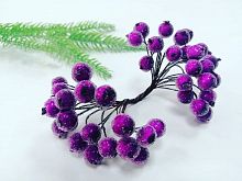 Тычинки "Рябина" Фиолетовая, 40 шт, ягода 1см