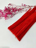 Синельная проволока красная. Размер: длина 30 см объем 5мм.