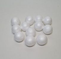 Пенопласт шар. Диаметр 3.5 см. Упаковка 12 шт.