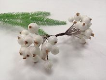 Тычинки "Рябина" Белая, 40 шт, ягода 1см