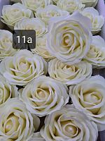  розы 5 слоёв.  Номер 11а. Кремовый. Бутон 7*7 см.