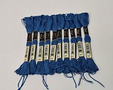 Нитки мулине 517. Длина одного мотка 8 метров. Упаковка 10 шт.