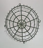 Форма пластмассовая.  Полукруг выпуклый.