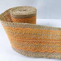 Тесьма с кружевом "Оранжевая", длина: 2 м, ширина: 6 см