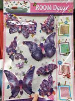 Декоративные бабочки на клеевой основе № 1