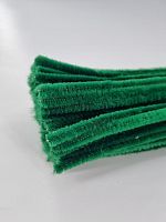 Синельная проволока темно-зелёная. Размер: длина 30 см объем 5мм.