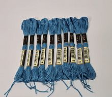 Нитки мулине 518. Длина одного мотка 8 метров. Упаковка 10 шт.