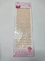 Наклейки стразы-. Блистер 32*10 см. Размер бусины 5 мм.