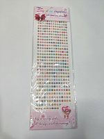 Наклейки стразы. Блистер 32*10 см . Размер бусины 4мм.