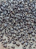Бисер круглый жемчужины. Размер 10/0. Цвет серый. Производство Китай.