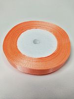 Лента атласная 1,2см 25 ярдов "Ярко-оранжевая"