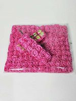 цветы из фоамирана 2 см на металлической ножке. Цвет малиновый (144 шт)