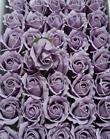 Розы 4,5 см. Цвет серо-розовый.  Упаковка 50 шт.