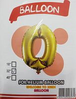 шары фольга #32 золото 0