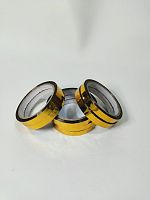 Лента фольгированная клеевая золотая.