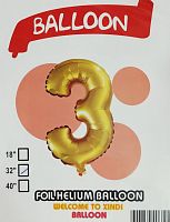 шары фольга #32 золото 3