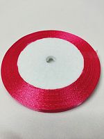Лента атласная 0,6см 25 ярдов "Малиновая"