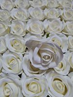  роза крупная. Бутон 6 см. Цвет кремовый Упаковка 50 шт.