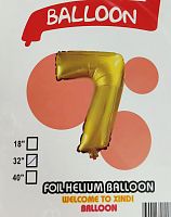 шары фольга #32 золото 7