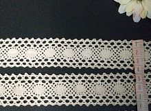 кружево льняное 3.5 см бежевый