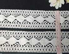 кружево льняное 5.1 см бежевый 10 ярдов