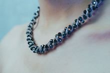 Комплект бижутерии. Цвет благородно-синий