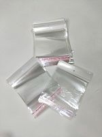 Пакет с европодвесом на липучке 10*8 см