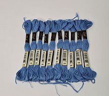 Нитки мулине 799. Длина одного мотка 8 метров. Упаковка 10 шт.