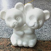 пенопласт мишка двойняшки 15 см