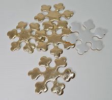 Снежинка. Декоративный элемент.  Цвет золото. Размер 8*8 см.