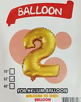 шары фольга #32 золото 2