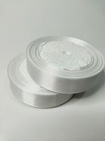 Лента атласная 2см 25 ярдов "Белая"