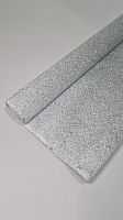 Гофрированная бумага фольга. Цвет серебро
