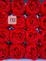  Пионы. П2 красный . Упаковка 16 шт. Размер цветка 8*8см.
