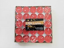 свечи чайные 50 шт красные