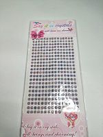 Наклейки стразы. Блистер 22*10 см. Размер страз 4мм.