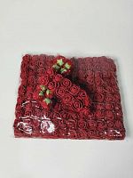 цветы фоамиран 2 см бордовый (144 шт)