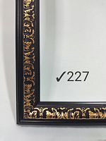 Багет пластик 40*50 см. Цвет коричневый с золотом.  Номер ✓227