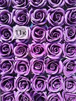 Декоративные розы 3-х слойные.  Номер 11к марсала. Бутон 6 см.