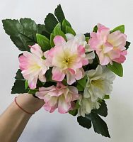 Искусственные Цветы Бело-Розовые. Упаковка 2 шт