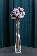 Хлопок сиреневый коробочки на ножке. 10 шт связка.